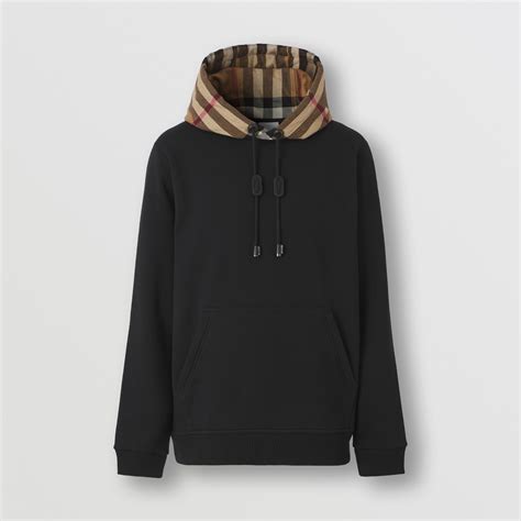 burberry hoodie black mens|Burberry hoodie men sale.